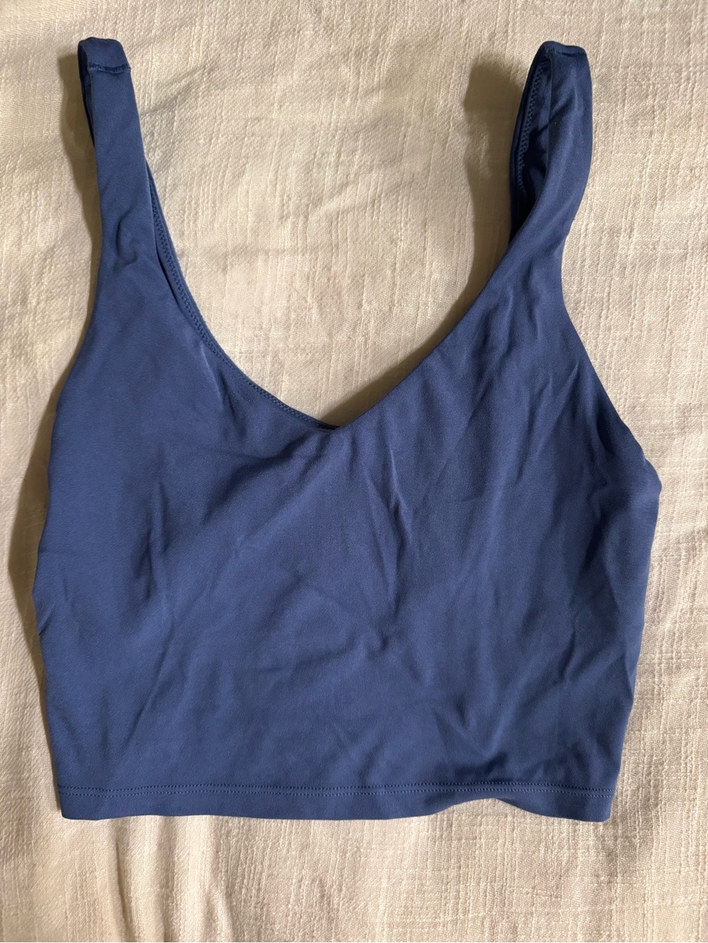 aerie Blue Scoop-Neck Crop Top